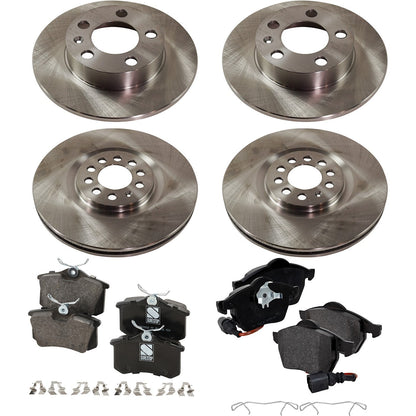 Disc Rotors and Brake Pads Set for VW Audi TT Golf Jetta 2002