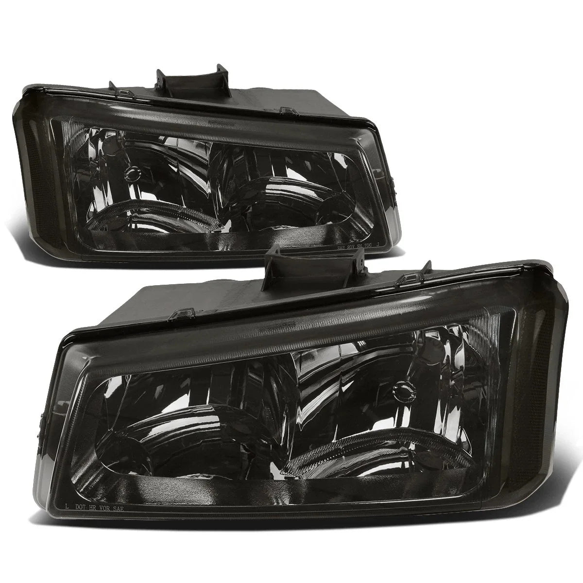 Smoked Clear Corner Headlight + Red 3D LED Bar Tail Light for Silverado (2003–2007)