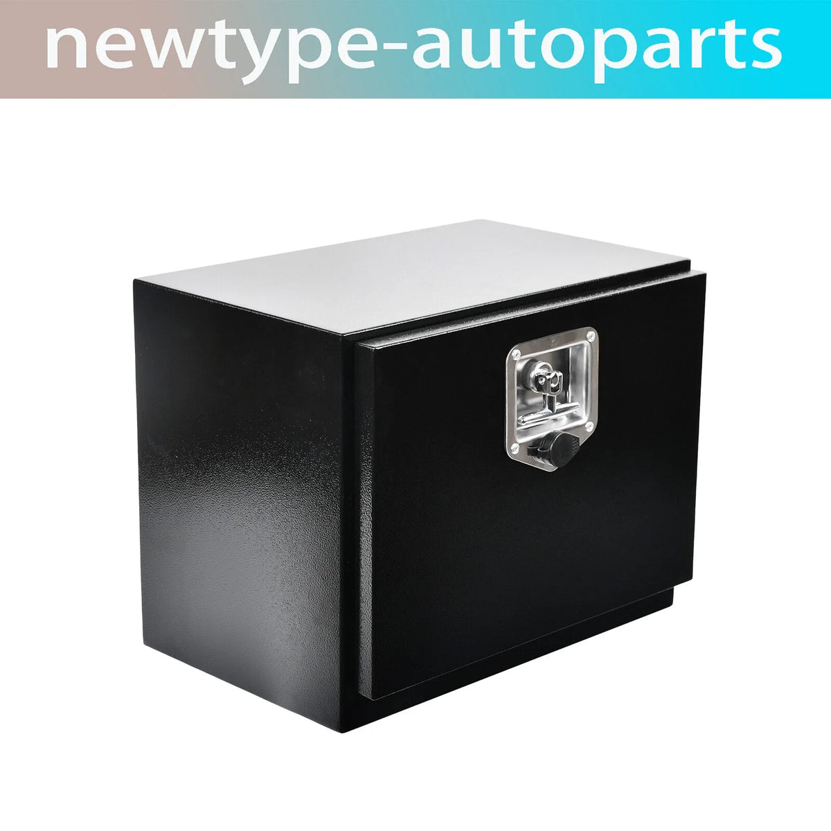 18"x12"x14" Black Steel Tool Box for Pickup Trucks