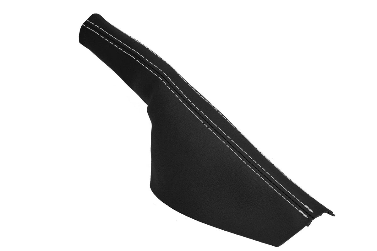 E Brake Boot Cover for Audi TT (1998–2006) - Leather, White Stitch
