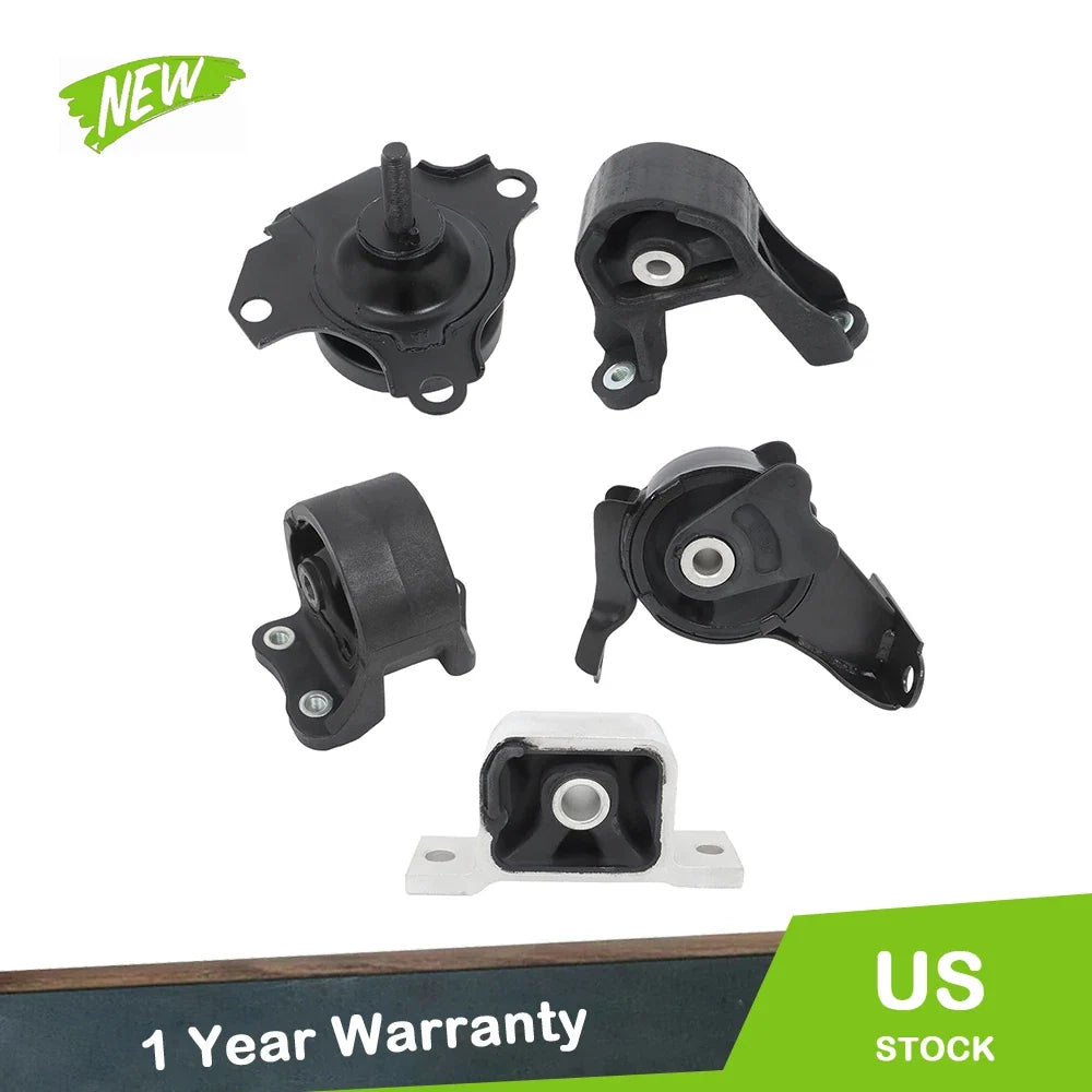 Set of 5 Engine Motor Mounts for Honda CR-V 2.4L (2002–2006)