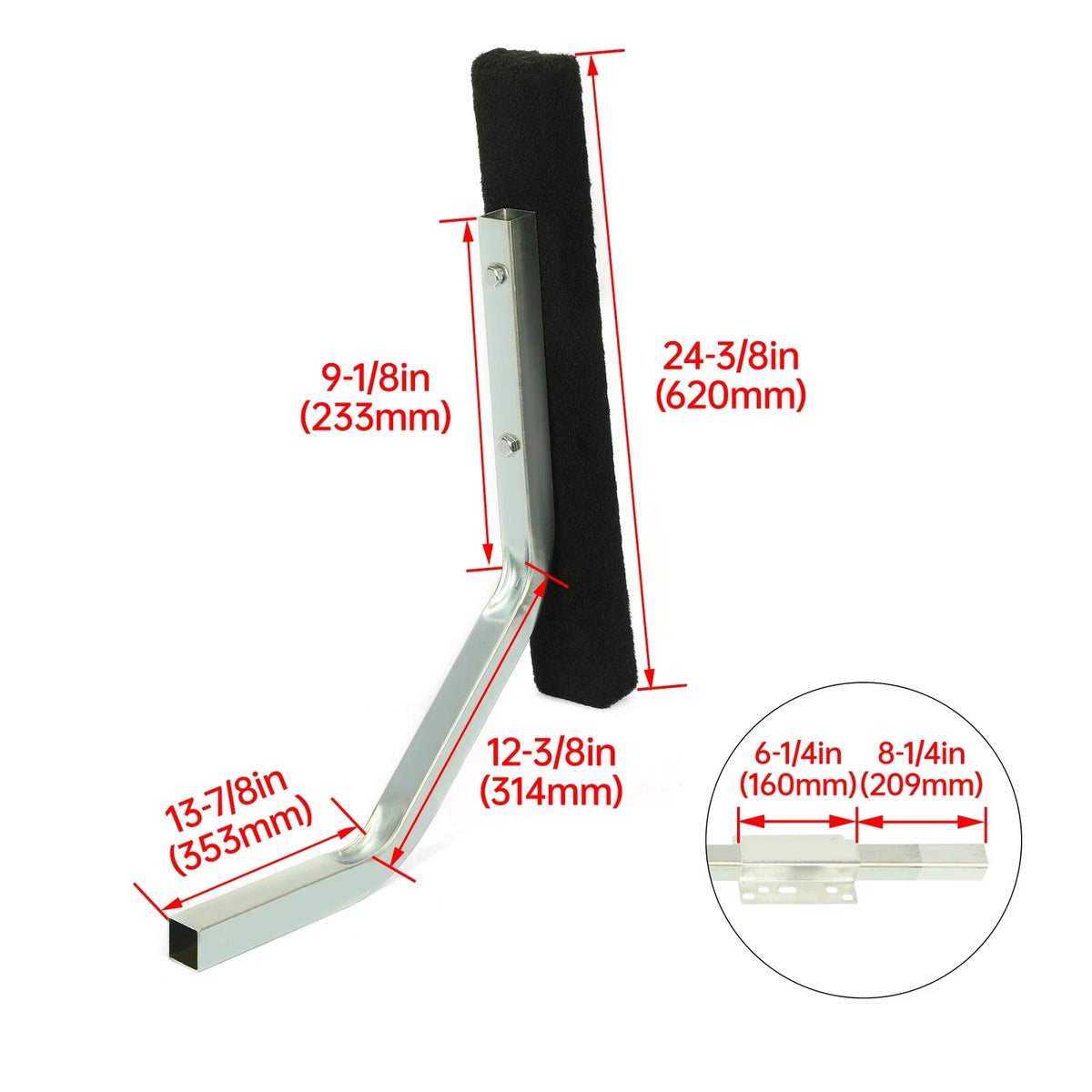 Bunk Board Guide for Pontoon Boat Trailer (24.4")