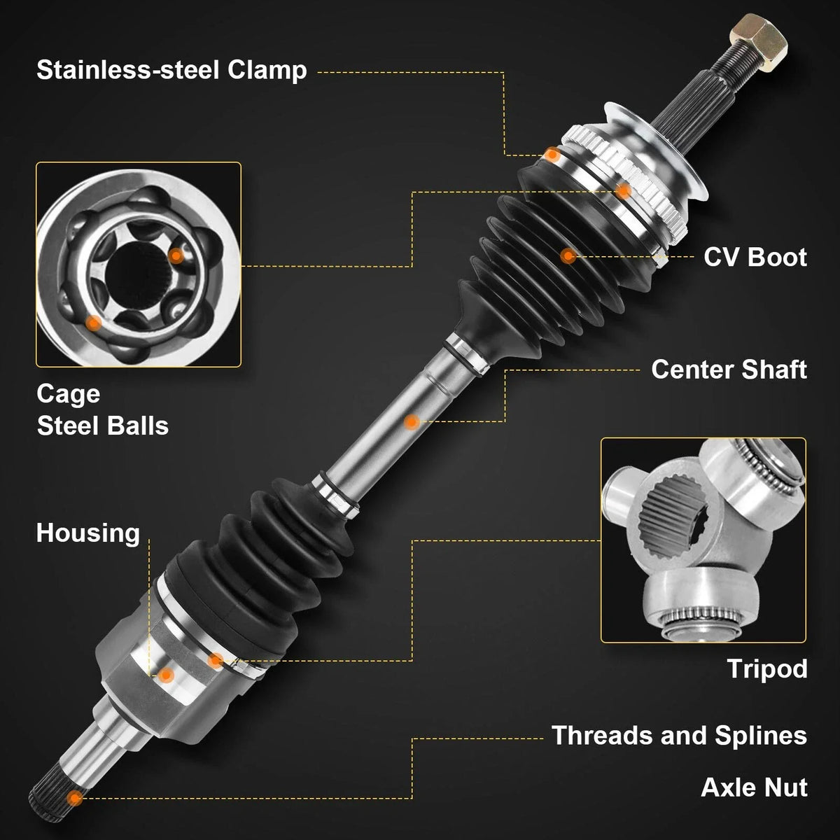 CV Axle Shaft for 1995-1998 Honda Odyssey