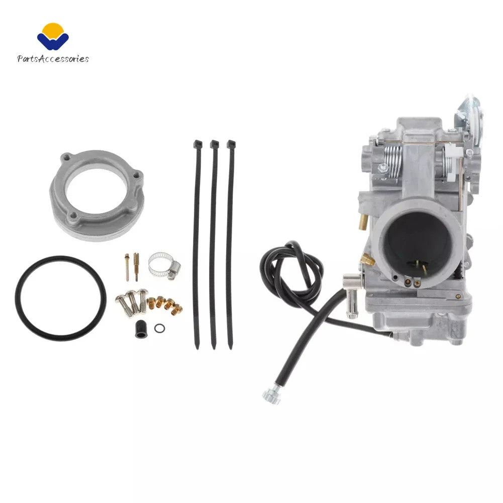 Smoothbore Carburetor HSR45 45mm & Choke Cable for Harley Twin Cam EVO