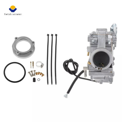 Smoothbore Carburetor HSR45 45mm & Choke Cable for Harley Twin Cam EVO