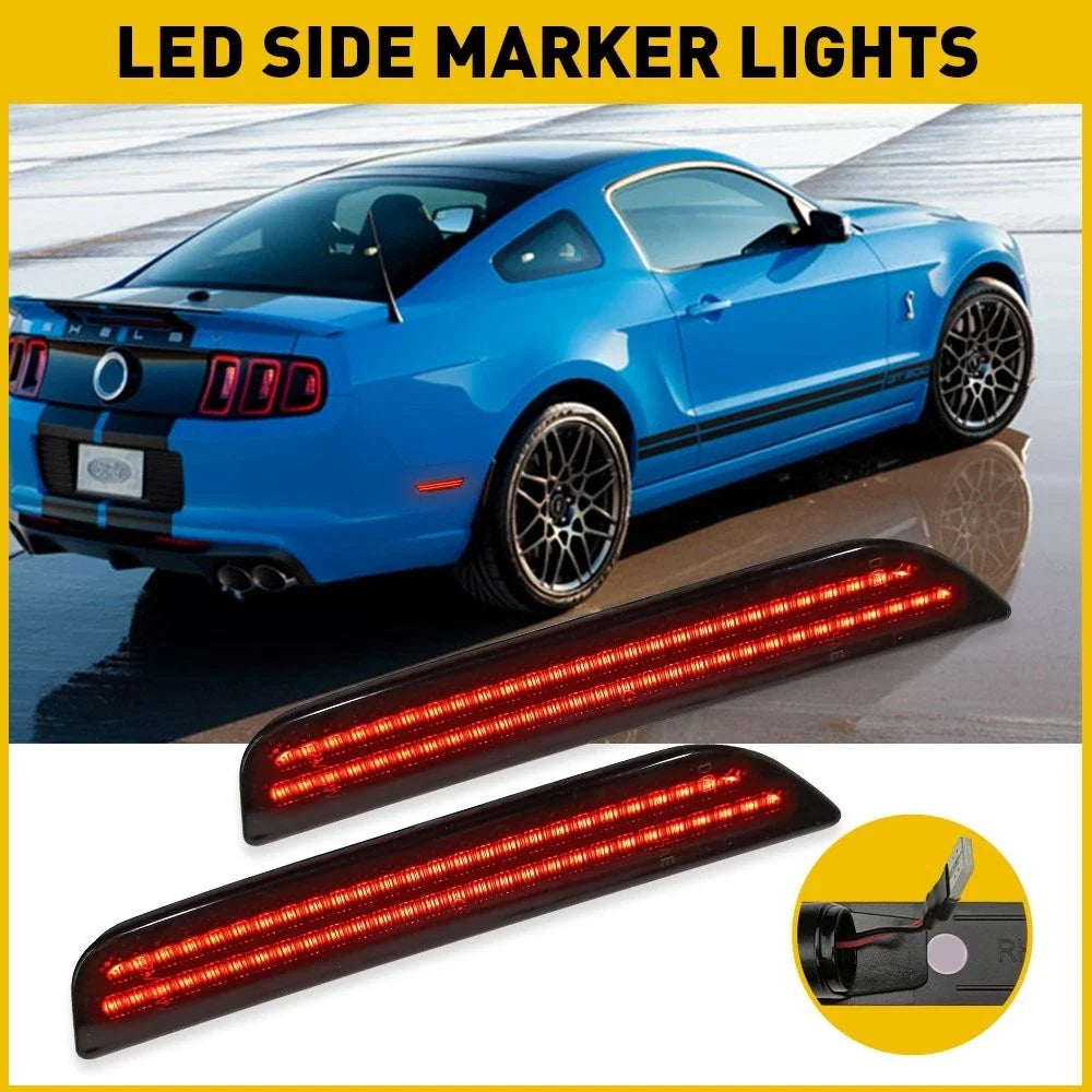 2pcs LED Front Bumper Side Marker Light for Ford Mustang (2010–2014)