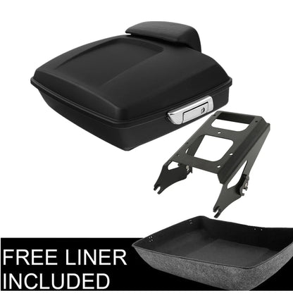 Trunk Mount Rack Chopped Design for Harley Touring 2009–2013 Matte Black