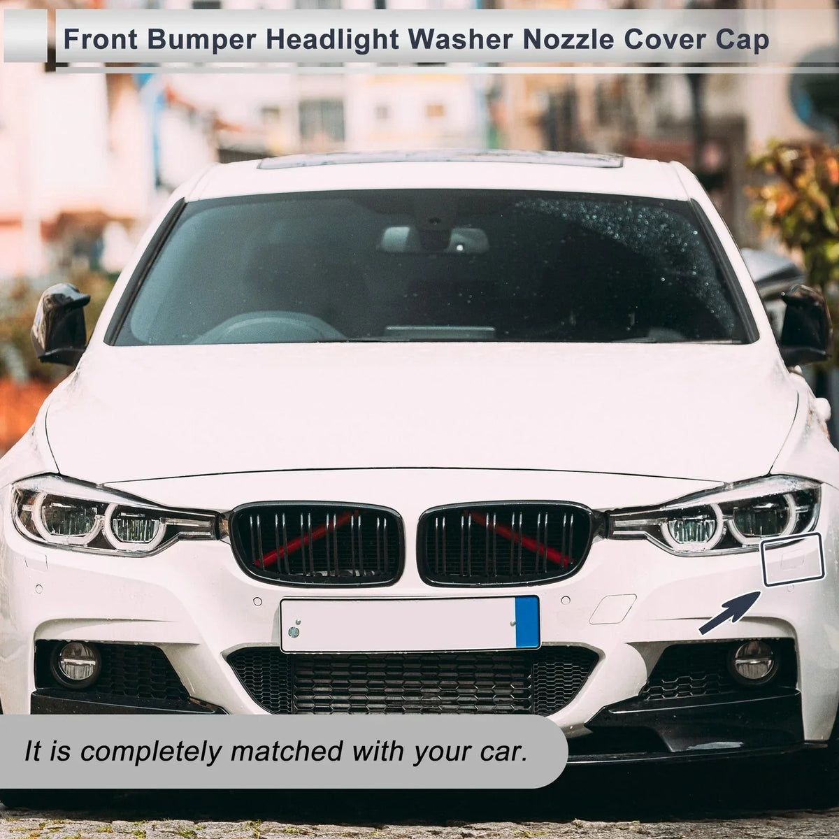 Front Right Cover Cap for Washer Nozzle 2.0L L4 BMW 320i