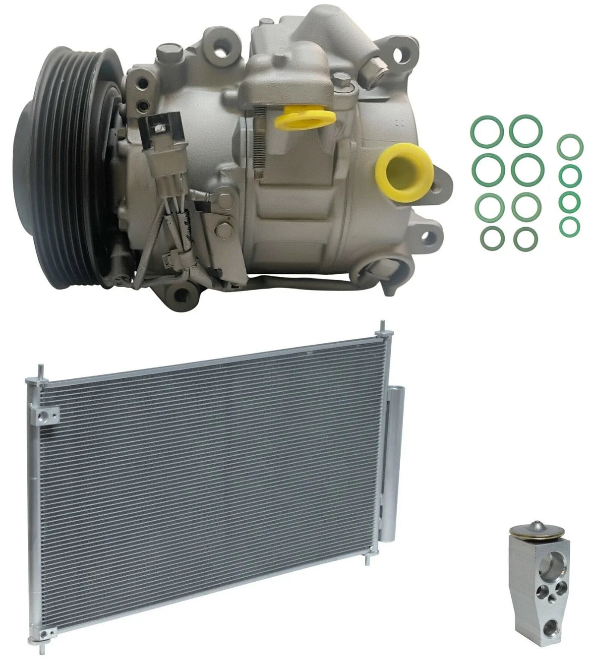 AC Compressor Kit With Condenser for Acura RLX 3.5L (2016–2020)