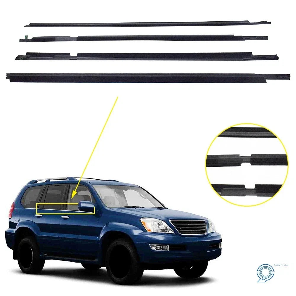 Weatherstrip Rubber Window Belt Moulding for Lexus GX470 (2003–2008)