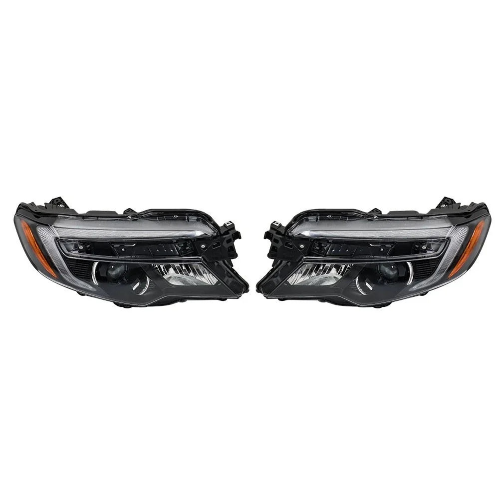 Set of 2 Halogen Headlights with LED DRL for Honda Pilot (2016–2018) & Ridgeline (2017–2020)