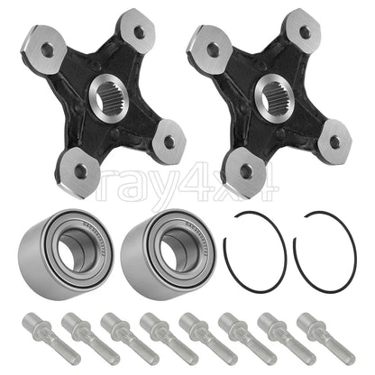 Front and Rear Hubs with Bearings & Studs for Can-Am Renegade 1000