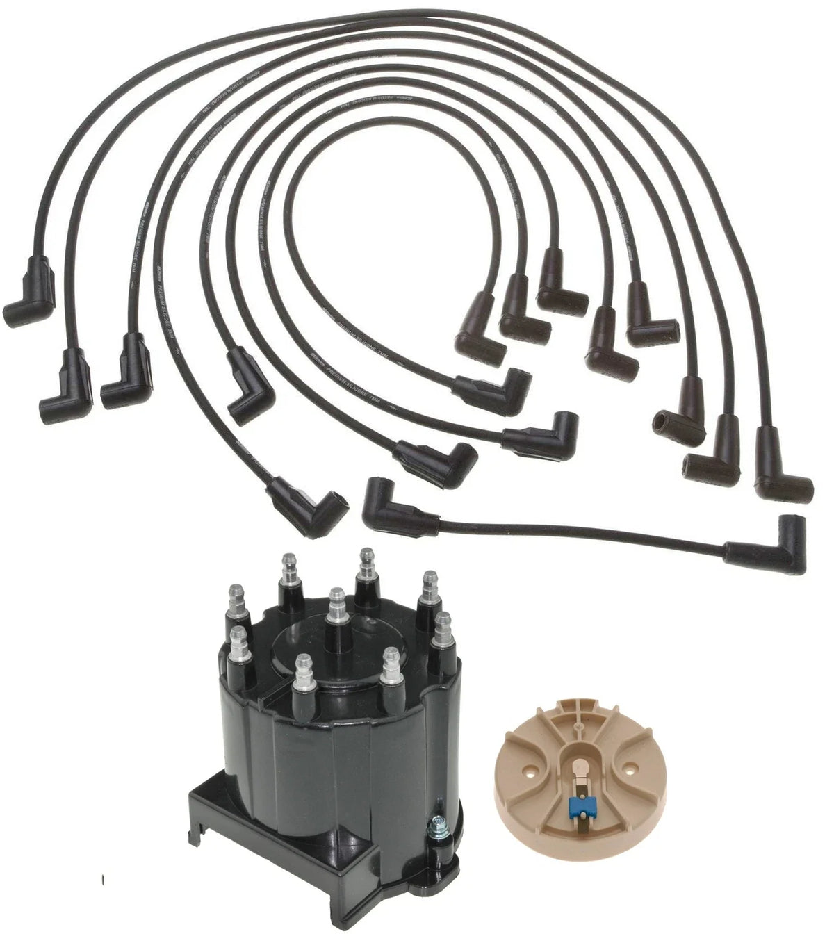Distributor Cap, Rotor & Wires Kit for GM G30 G3500 5.7L V8 (VIN K)