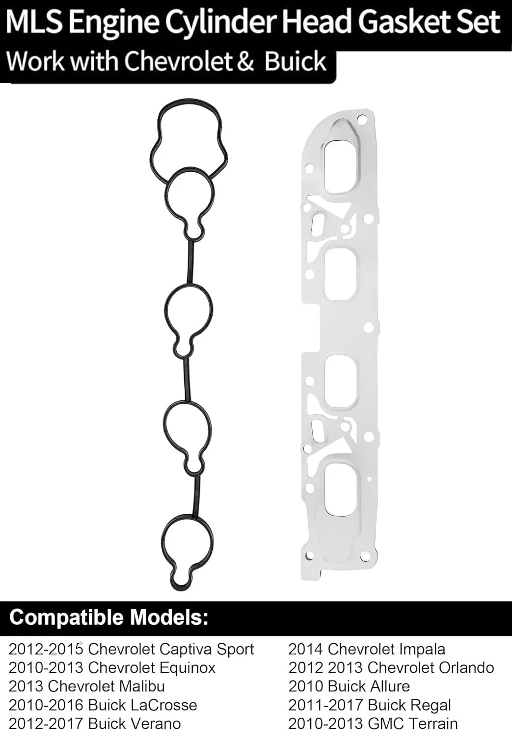 Head Gasket Set for Chevy Equinox Malibu GMC Terrain Buick Lacrosse (2010–2017)