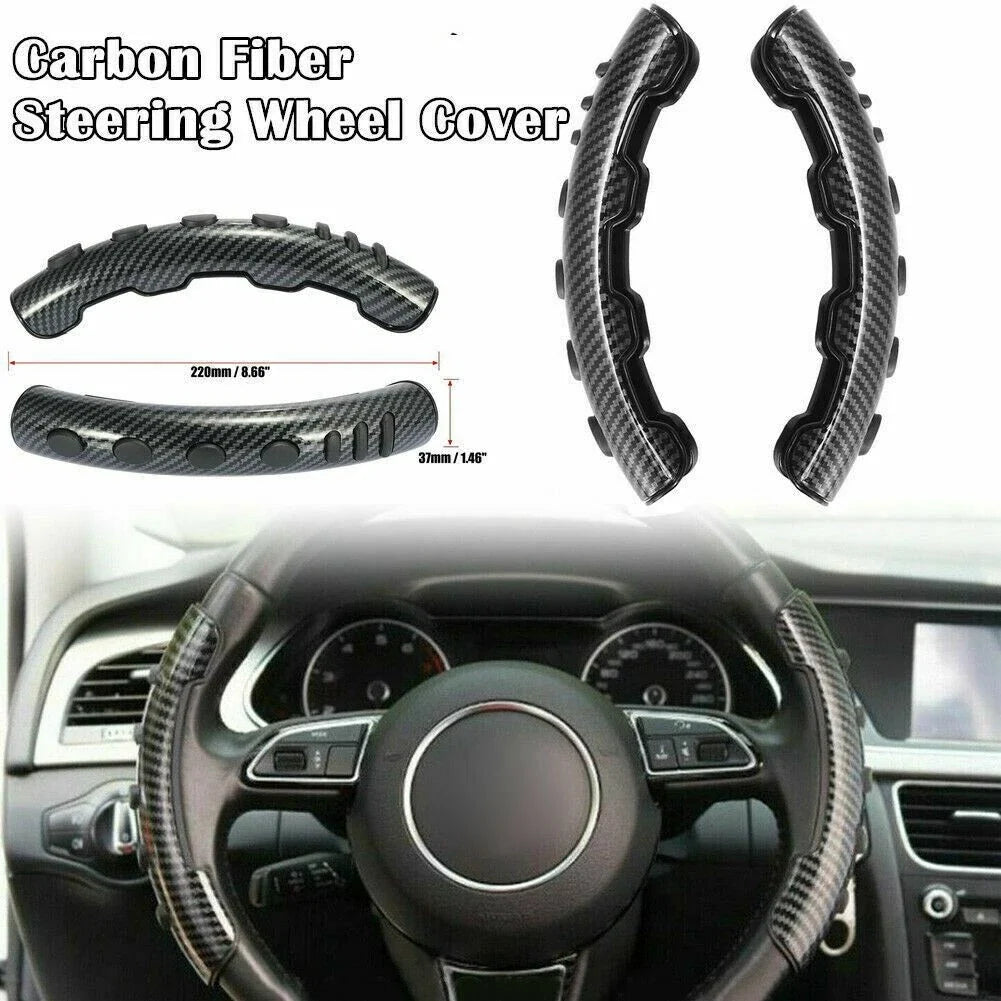 Steering Wheel Booster Cover for Universal Fit (Carbon Fiber)