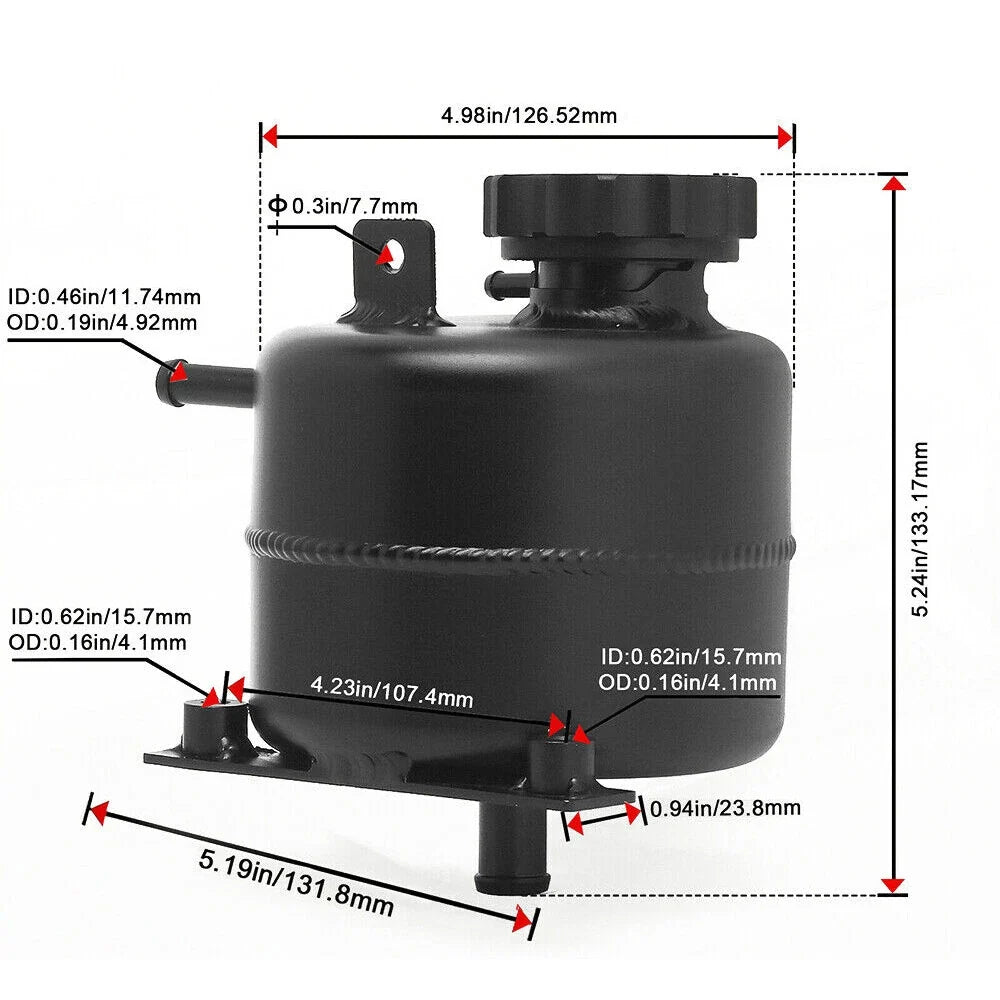 Coolant Expansion Tank Reservoir with Cap for Mini Cooper S 2002-2006
