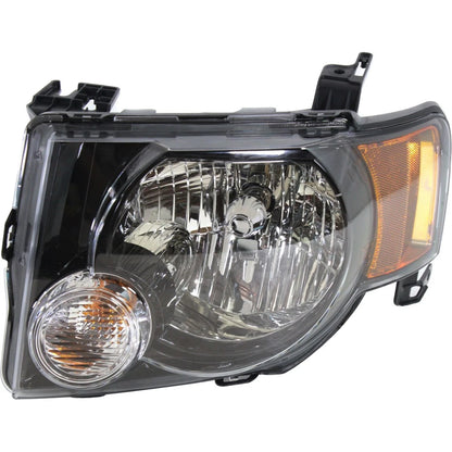 Driver Side Headlight for Ford Escape (2009–2012) Halogen with Bulb