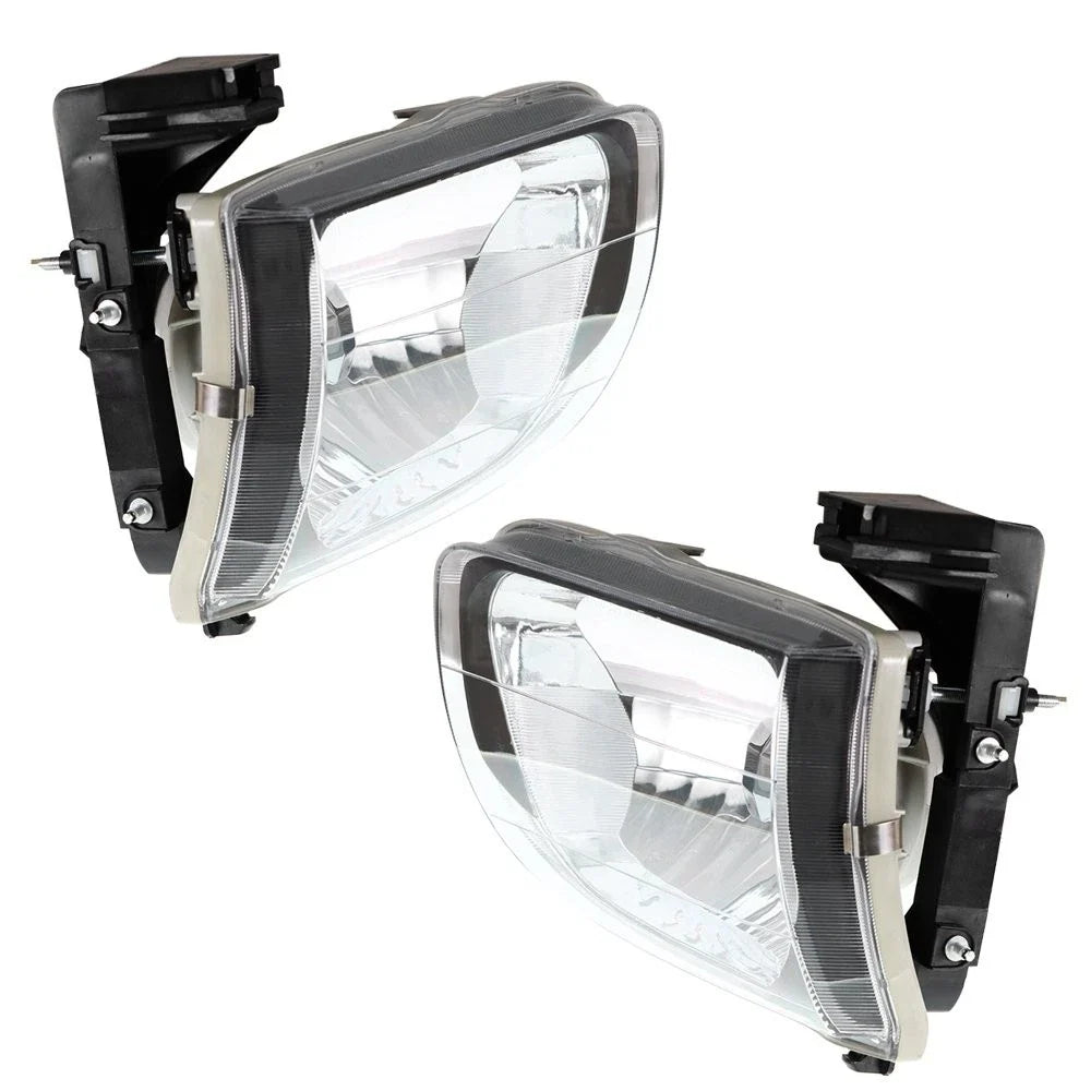 2-Piece Headlight Set for Toyota Tacoma (Halogen, Chrome Housing) 2001–2004