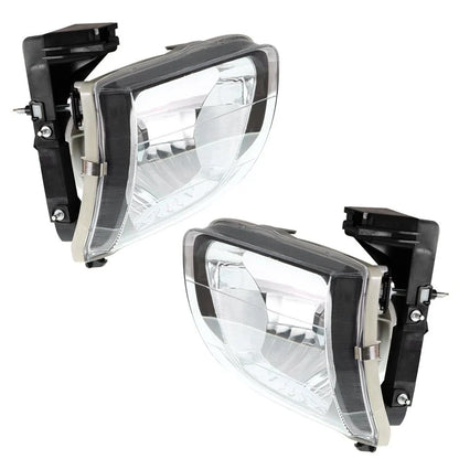 2-Piece Headlight Set for Toyota Tacoma (Halogen, Chrome Housing) 2001–2004