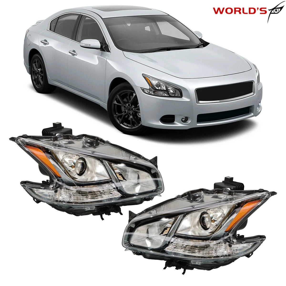 HID Headlight Set for Nissan Maxima (2009–2014) LH + RH