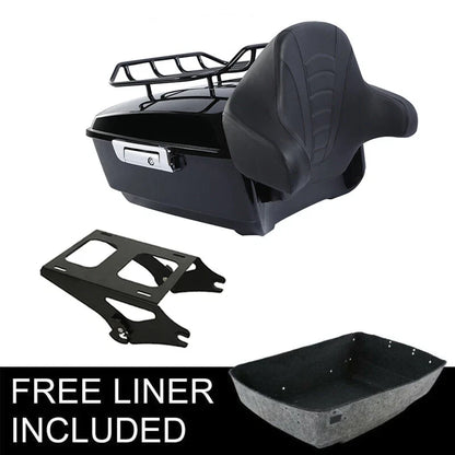 Trunk Luggage Mount Rack for Backrest on Harley Road Glide 2014–2026