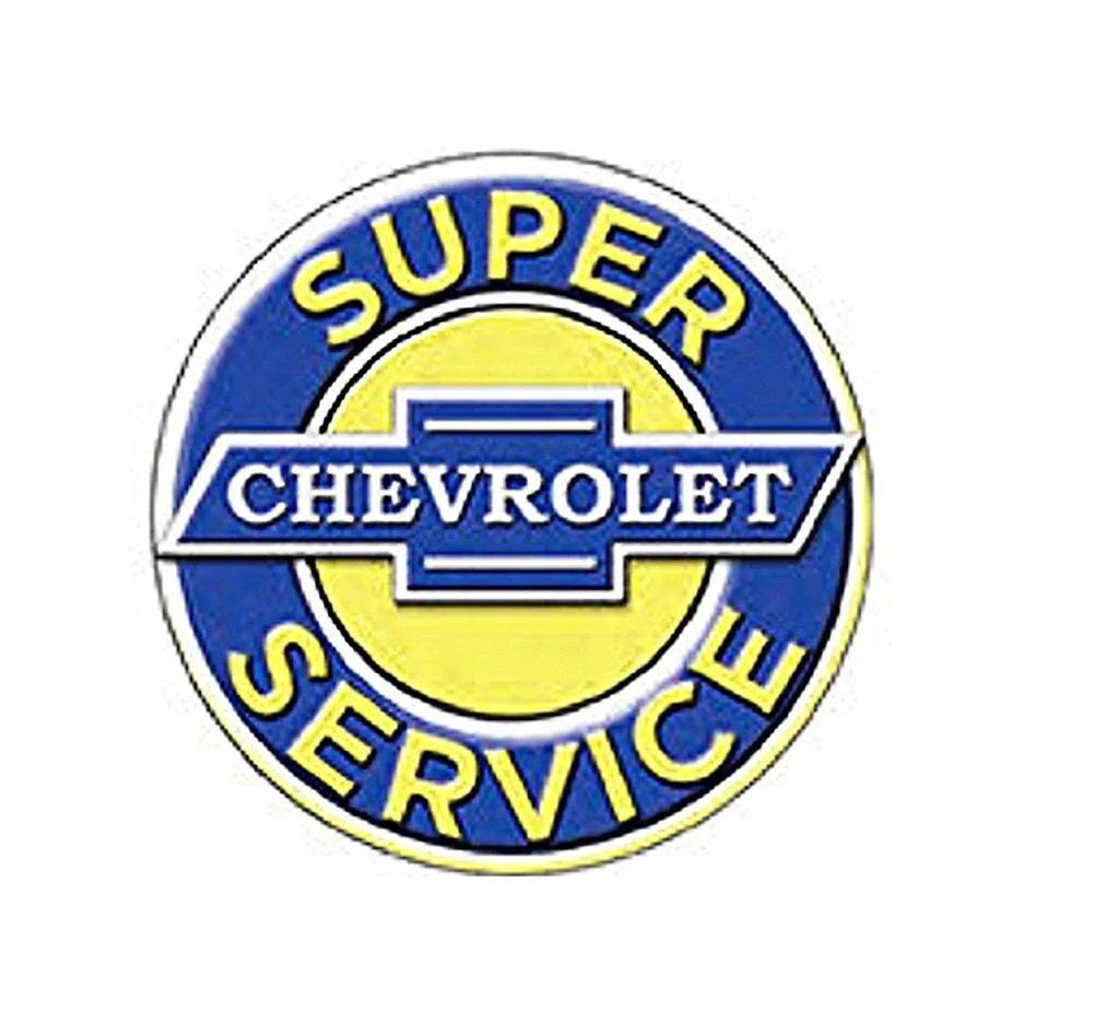 12" Round Metal Sign for Chevrolet