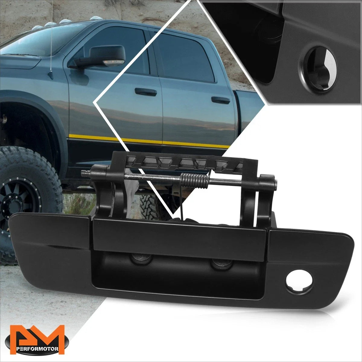 Keyhole Rear Tailgate Handle for Ram 1500-3500 2009-2021