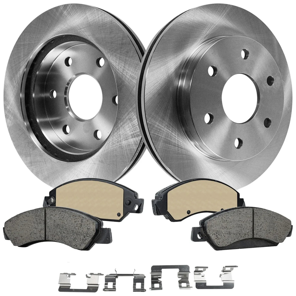 Front Brake Pads and Rotors Set for GMC Sierra 1500 (2005-2006)
