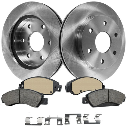 Front Brake Pads and Rotors Set for GMC Sierra 1500 (2005-2006)