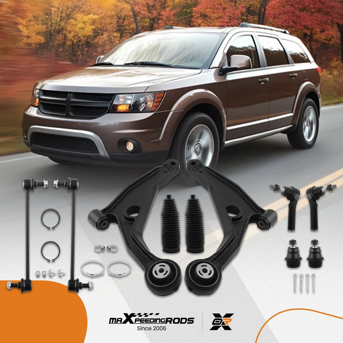 Front Lower Control Arm Ball Joint Set for Dodge Journey (2009–2020)