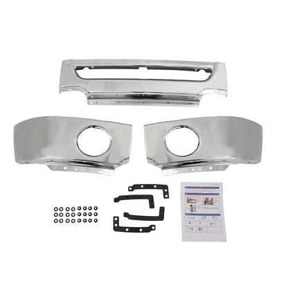 Chrome Steel Front Bumper for 2006–2008 Ford F-150 with Fog Light Openings