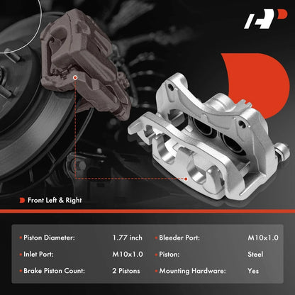 2X Brake Caliper Front with Bracket for Nissan Pathfinder (2022-2023)