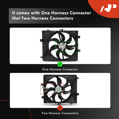 Cooling Fan Assembly w/ Shroud for Versa/Micra (2012-2019)