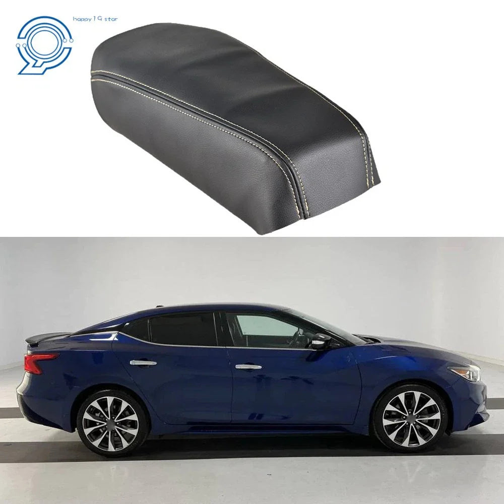 Beige Stitch Console Armrest Cover for Nissan Maxima (2016–2019)