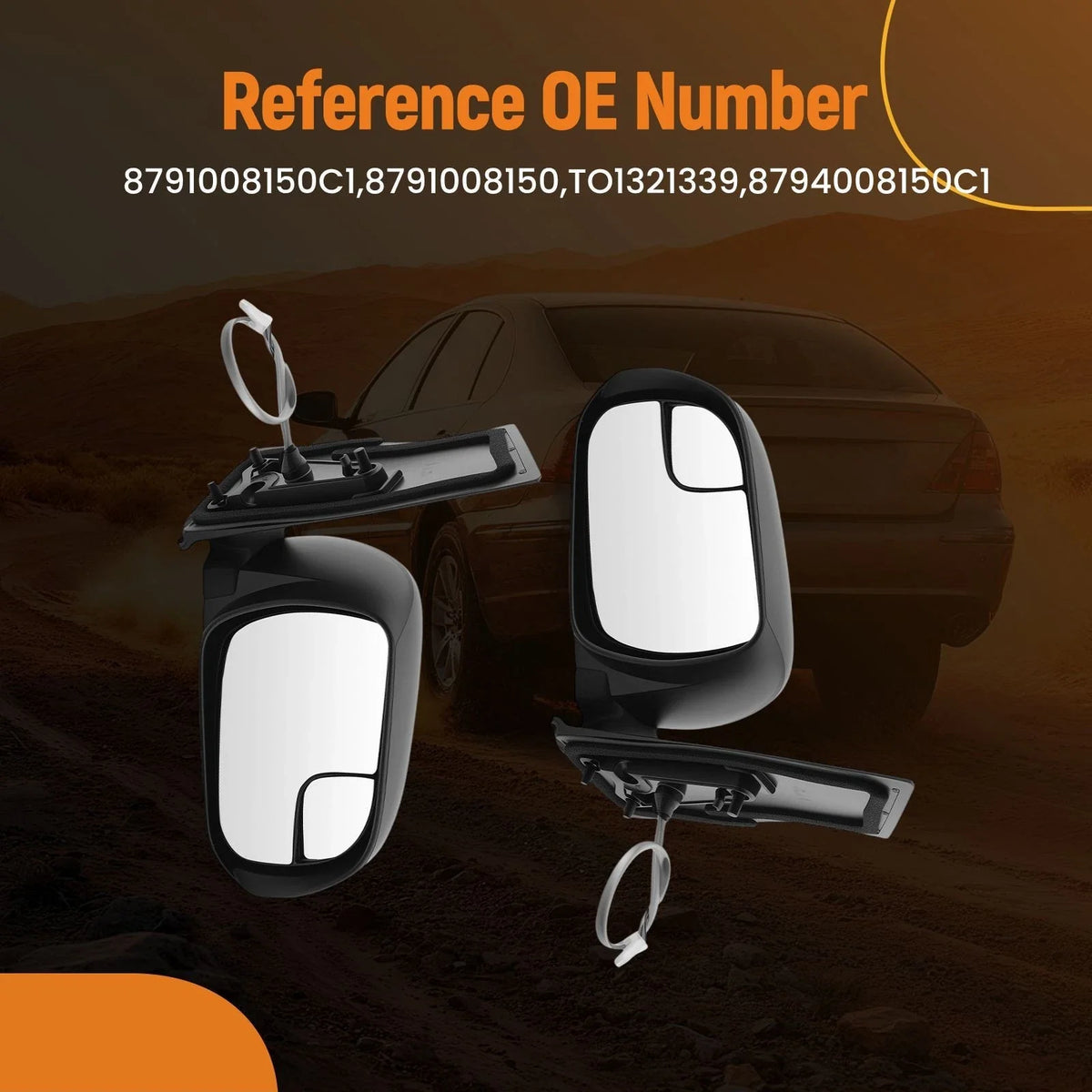 Power Adjust Heated Mirror for Toyota Sienna (2015–2020) 8794008150C1