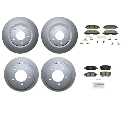 Disc Rotors & Ceramic Pads Brake Kit for Front and Rear Chrysler Dodge Jeep