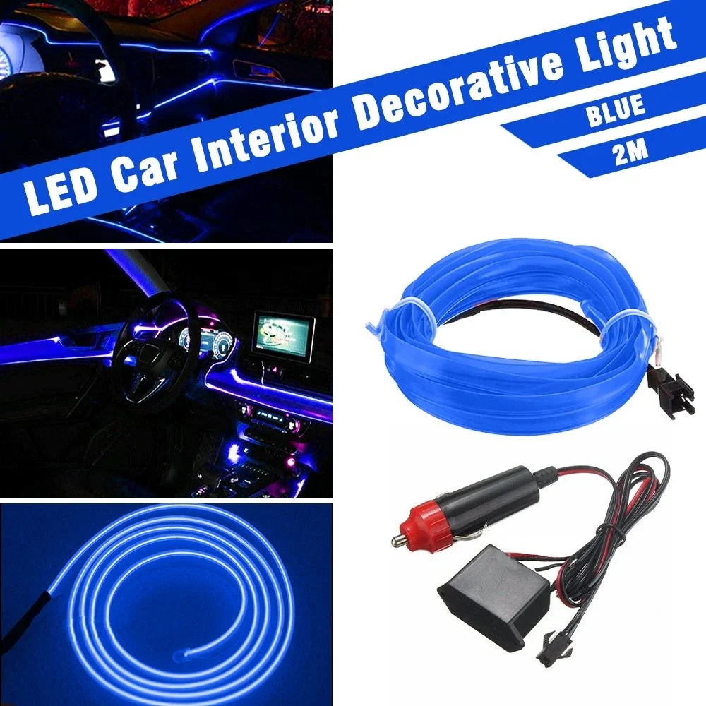 LED Blue Interior Strip Light for Car (12V)