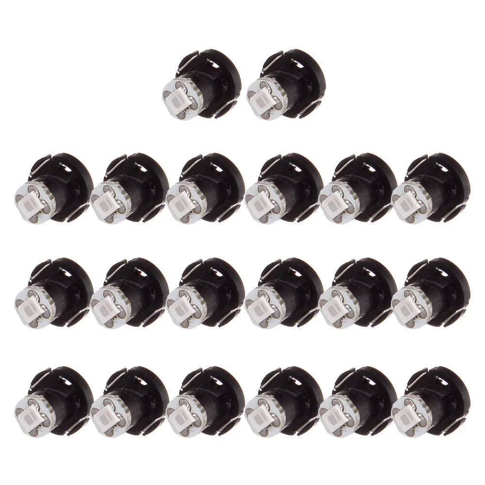 20X Green T4 Neo Wedge LED A/C Climate Control Light for Vehicles