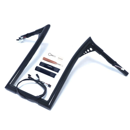 Handlebar 12" 14" 16" Rise Prewired for Harley Road King FLHR/C 2016-2023