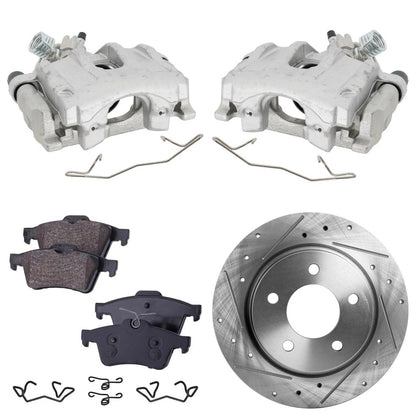 2X Rear Brake Kit with Calipers for Mazda 3 (2009–2013)