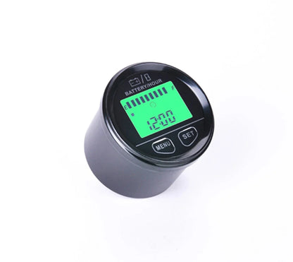 Backlit LCD Hour Meter Gauge with Clock for Deluxe Model