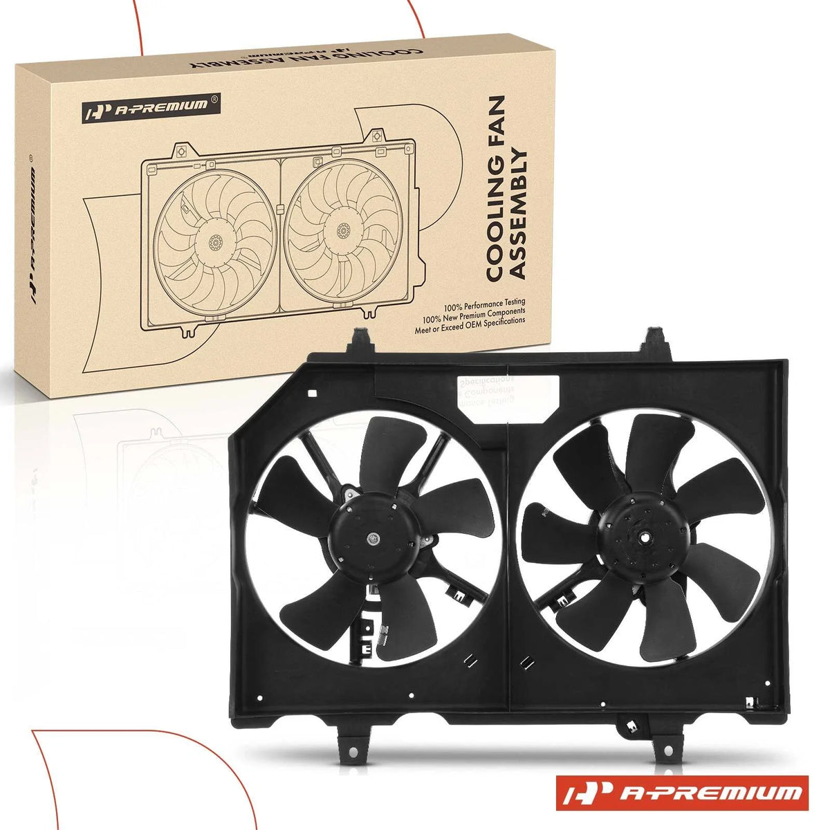 Dual Cooling Fan Assembly for Nissan X-Trail (2001–2013)