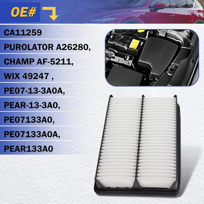 CA11259 Engine Air Filter for Mazda 6 (2014–2021) & 3 (2012–2018)