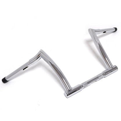 10'' Chrome Z-Bar Handlebars for Harley FXDB (2013–2017) & FLD (2012–2016)