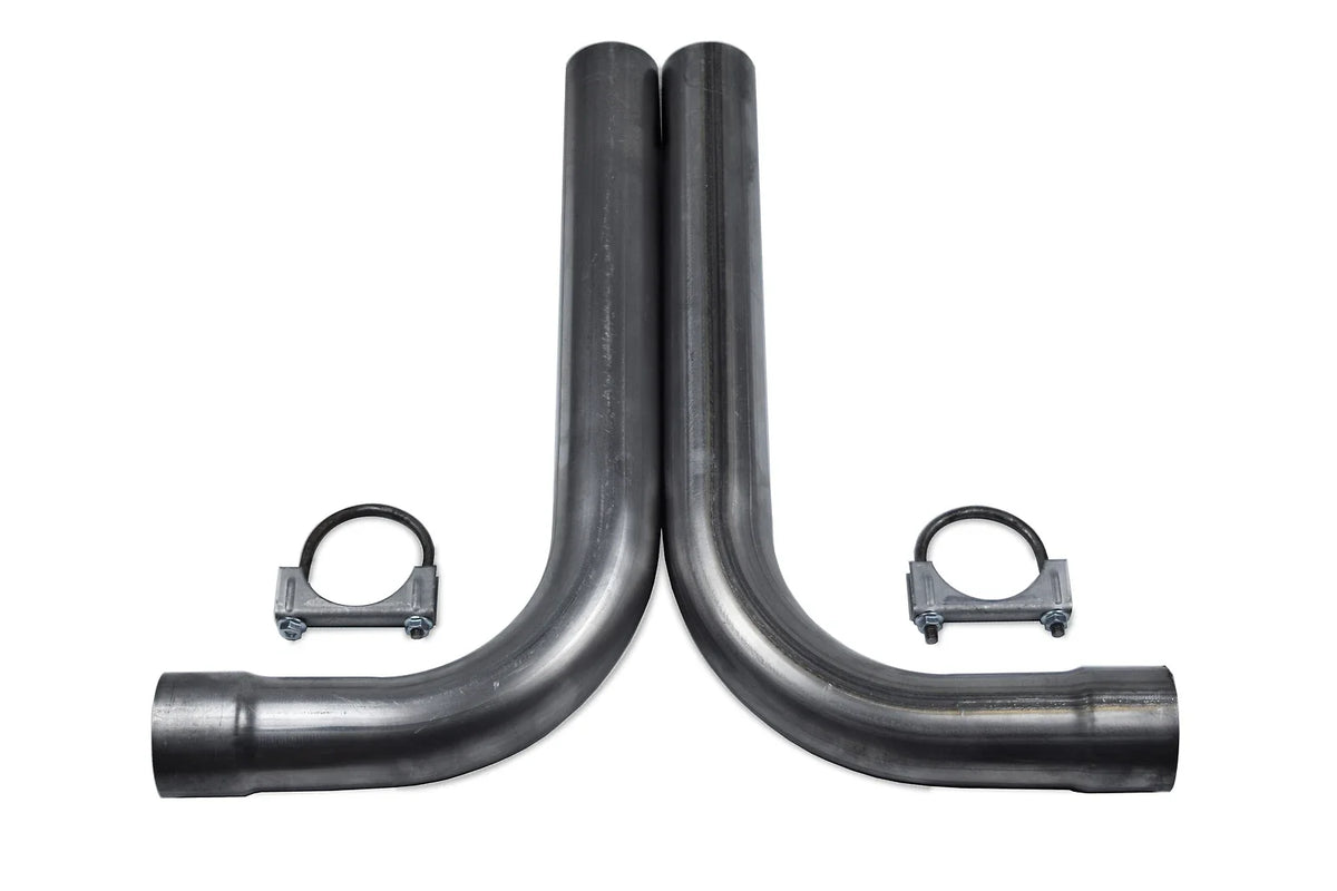 Dual Exhaust System with 2.5" Y Pipe & Clamp-On Tips for 2000-2004 GMC Jimmy