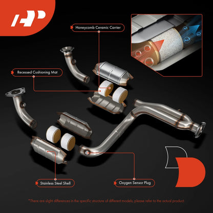 3X Catalytic Converter 3.5L for Nissan Murano (2003-2007)