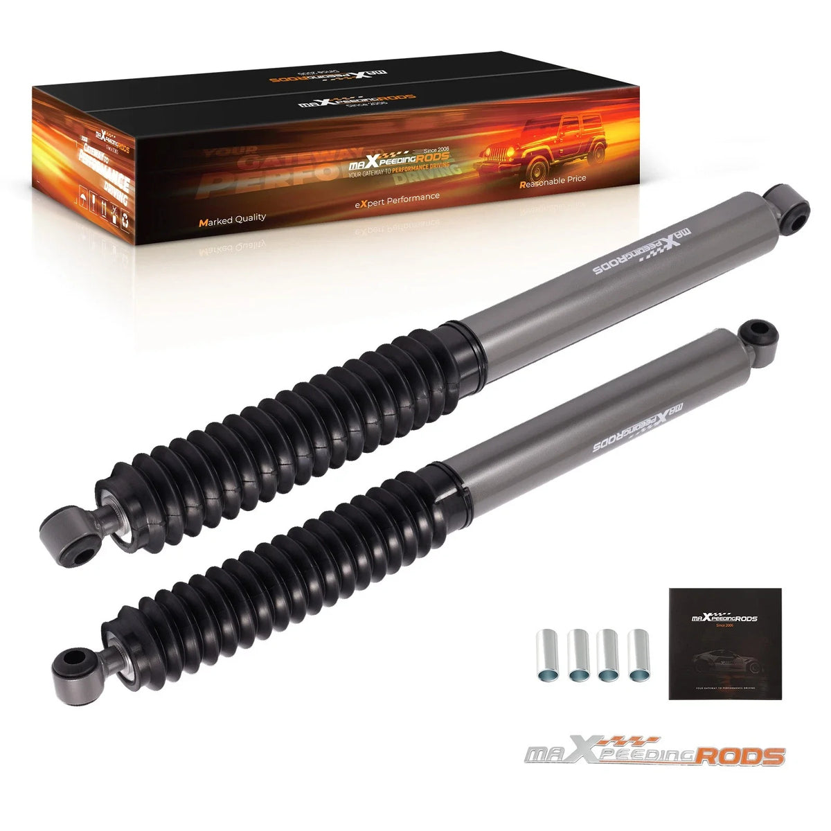 Set of 2 Rear Lift Shocks for Ford Ranger (1983–2011) 0-1.5"