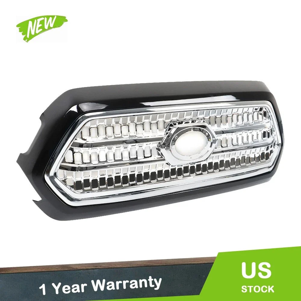 Chrome Front Bumper Grille Assembly for Toyota Tacoma (2016–2017)