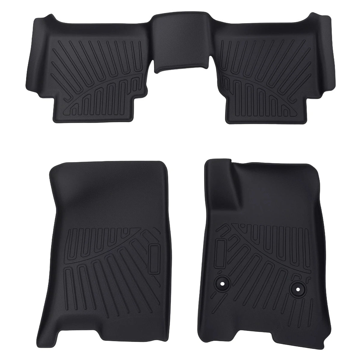 Set of 2 All-Weather Floor Mats Liners for Chevy Colorado (2023–2025)