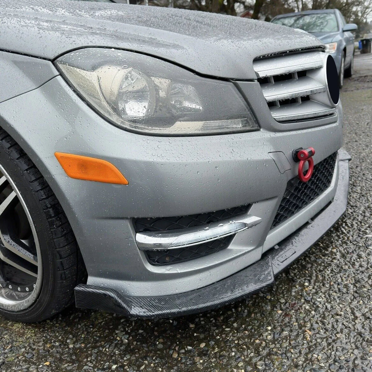 Carbon Fiber Front Lip Splitter for Benz W204 (2012–2014)